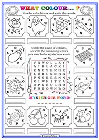 colours worksheets